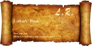 Lakat Rea névjegykártya